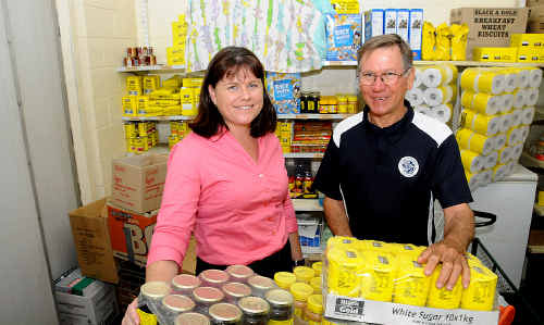 Deb Rowlands and Ian Laherty launch Adopt a Famliy for the Gympie Times yesterday. Deb Rowlands and Ian Laherty launch Adopt a Famliy for the Gympie Times yesterday.